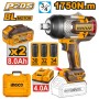Avvitatore Ad Impulsi Ruote Camion 1750NM Con Batteria 8Ah Con Bussole