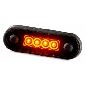 Feu De Gabarit Orange 4 Led 12-24V Dark-Version Camion - Remorque