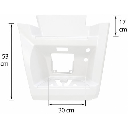 Stepwell Case Right Painted White Mercedes Actros Mp4