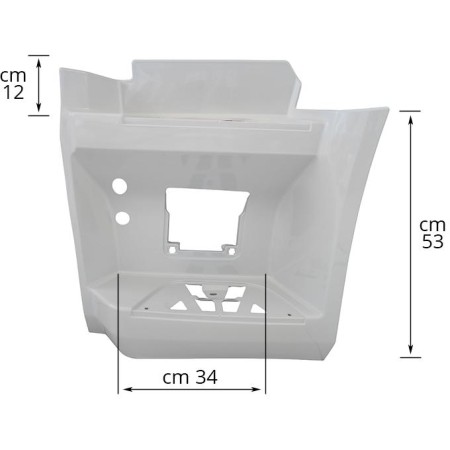 Stepwell Case Left Painted White Mercedes Actros MP4 9606661102 - 9606662903