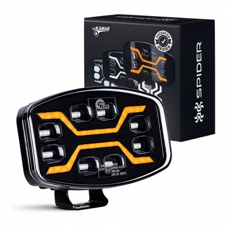 Faro LED Tetto Camion Roll Bar X-SPIDER 12/24V con Strobo