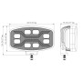 Faro LED Tetto Camion Roll Bar X-SPIDER 12/24V con Strobo