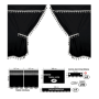 CURTAINS SET BLACK FOR CABIN TRUCKS