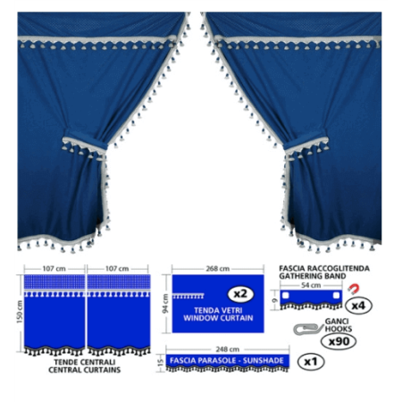 VORHÄNGE FÜR LKW BLAU