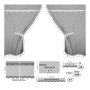JEU DE RIDEAUX POUR CAMIONS GRIS