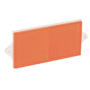 CATADIOTTRO RETTANGOLARE ARANCIO 90x40mm