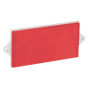 REFLECTOR RECTANGULAR ROJO 90x40mm