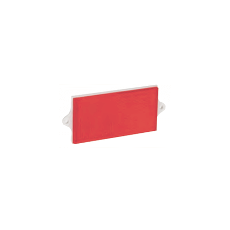 RÉFLECTEUR RECTANGULAIRE ROUGE 90x40mm