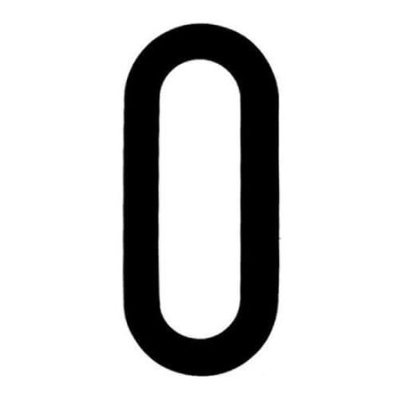 AUTOCOLLANT NUMÉRO "0"