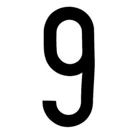 AUFKLEBER NUMMER "9"