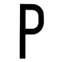 ADHESIVO LETRA P 80x35mm