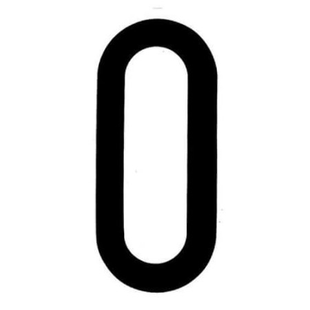 AUTOCOLLANT LETTRE "O"