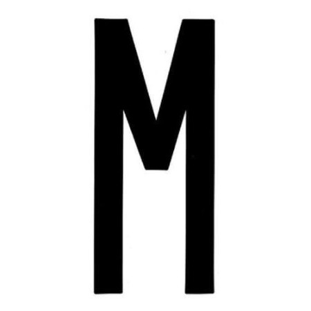 ADHESIVO LETRA M 80x35mm
