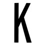 AUTOCOLLANT LETTRE "K"