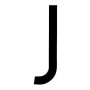 STICKER LETTER "J"