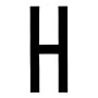 STICKER LETTER "H"
