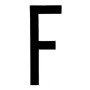 STICKER LETTER "F"