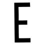 AUTOCOLLANT LETTRE "E"