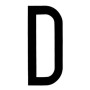 AUTOCOLLANT LETTRE "D"