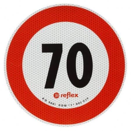 DISQUE DE LIMITATION DE VITESSE 70 KM / H