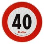 ADHESIVO DE SEÑAL DE LIMITE DE VELOCIDAD 40 KM/H HOMOLOGADO