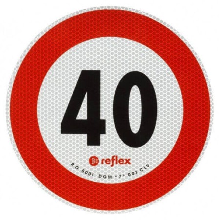 DISQUE DE LIMITATION DE VITESSE 40 KM / H