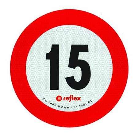 GESCHWINDIGKEITSAUFKLEBER 15 KM / H