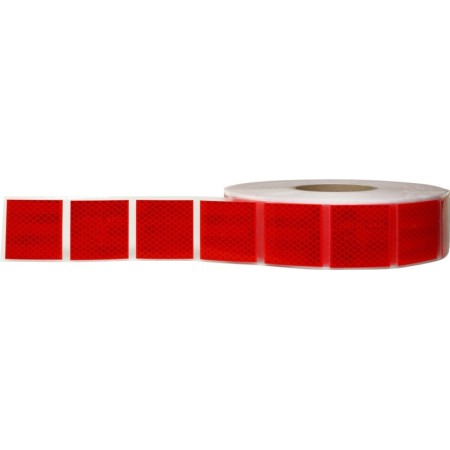 RUBAN ROUGE SEGMENTÉ ADHESIF REFLECHISSANT
