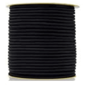 BOBINA CORDA ELASTICA DIAMETRO 8 NERO 200 Mt.