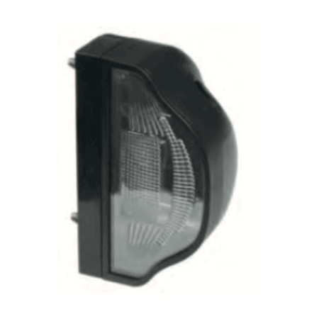 LICENSE PLATE LIGHT HALOGEN BLACK RIGHT - LEFT 12/24V