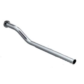 Tubo Doble Curva Ø 42 Brida Redonda Pintada L 735 Mm