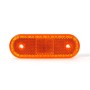 Fanalino Ingombro Arancio Con Cornice A Led 12/24V