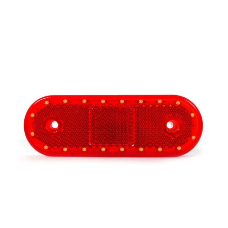 FANALINO INGOMBRO ROSSO CON CORNICE A LED 12/24V