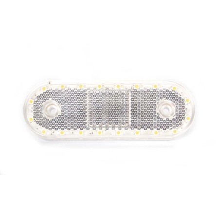 BEGRENZUNGSLEUCHTE WEIß MIT LED RAHMEN 12 / 24V