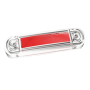 SIDE MARKER LIGHT 12 LED RED WITH RUBBER SHELL 12/24V