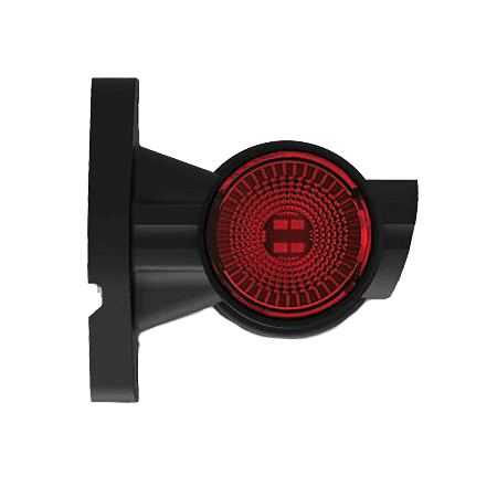 FEU DE GABARIT LED 3 FONCTIONS DROITE COURT 12/24V