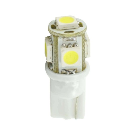 BOMBILLA LED W5W 24V 5 LED BLANCO