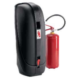 FIRE EXTINGUISHER BOX 9/12 KG BLACK