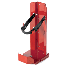 SOPORTE EXTINTOR 6/9/12 KG EN ACERO PINTADO ROJO