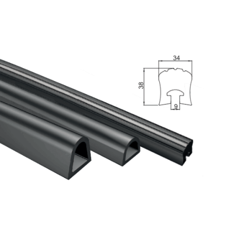 RUBBER BUFFER PROFILE L.3000