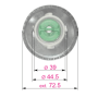 Bouchon Réservoir De Carburant Ø 45 Mm Iveco Avec Clé