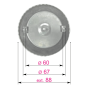 Tapon Deposito Combustible Ø 60 Mm Iveco - Scania - Volvo