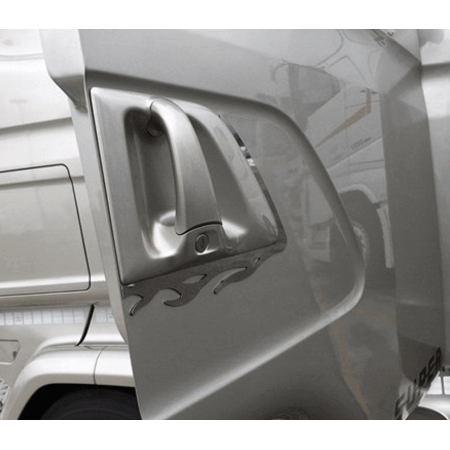 Contorno Maniglia Decorazione "Fiamma" Inox Scania 4-R