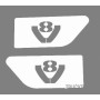 INSERTS LATÉRAUX EN ACIER INOXYDABLE AVEC "V8" SCANIA 4-R