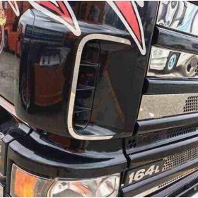 Cornici Prese Aria In Acciaio Inox Scania Serie 4