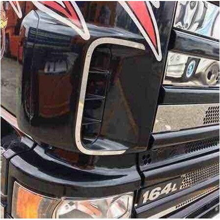 EDELSTAHL LUFTEINLASS UMRANDUNGEN SCANIA 4