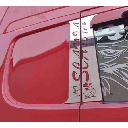 Piantoni Portiera Scritta Scania In Acciaio Inox Scania Serie R
