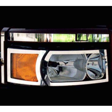 CORNISA DE FAROS EN ACERO INOXIDABLE PULIDO SCANIA R