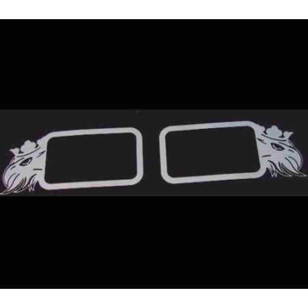 REDEDOR LUCES CARENA CON DECORACION "GRIFFIN" ACERO INOX SCANIA R