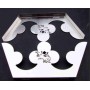 STAINLESS STEEL "CROWN WITH GRIFFIN" DECORATIONS SCANIA
